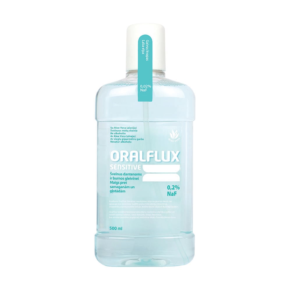 ORALFLUX Sensitive mutes skalojamais līdzeklis 500ml