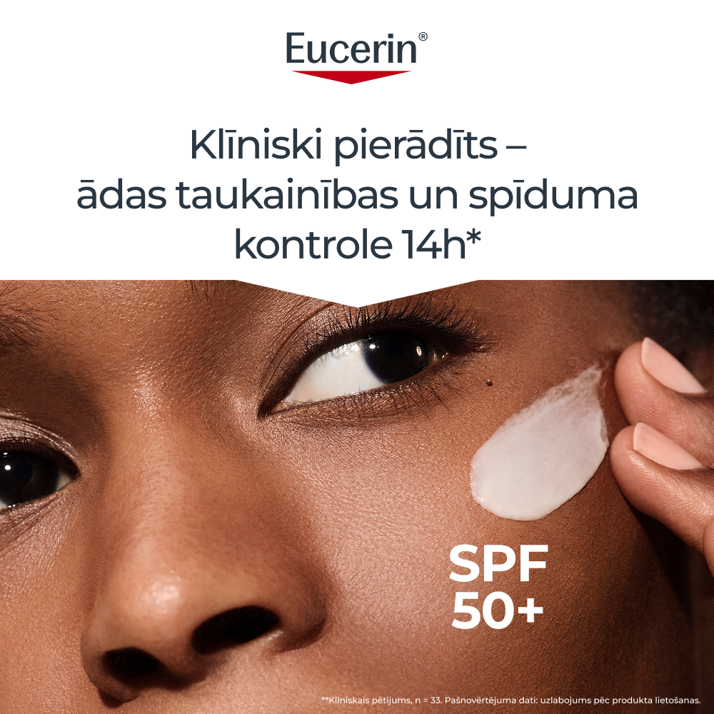 EUCERIN Sun Oil Control Dry Touch SPF50+ sauļošanās gelkrēms 50 ml