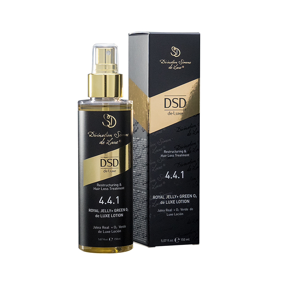 4.4.1 DSD de Luxe Royal Jelly + GREEN O2 Losjons matu augšanas veicināšanai un struktūras uzlabošanai 150 ml