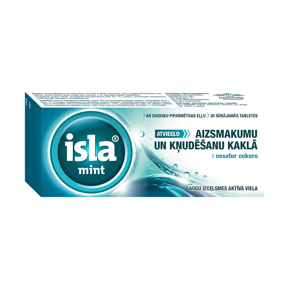 ISLA Mint sūkājamās tabletes N30