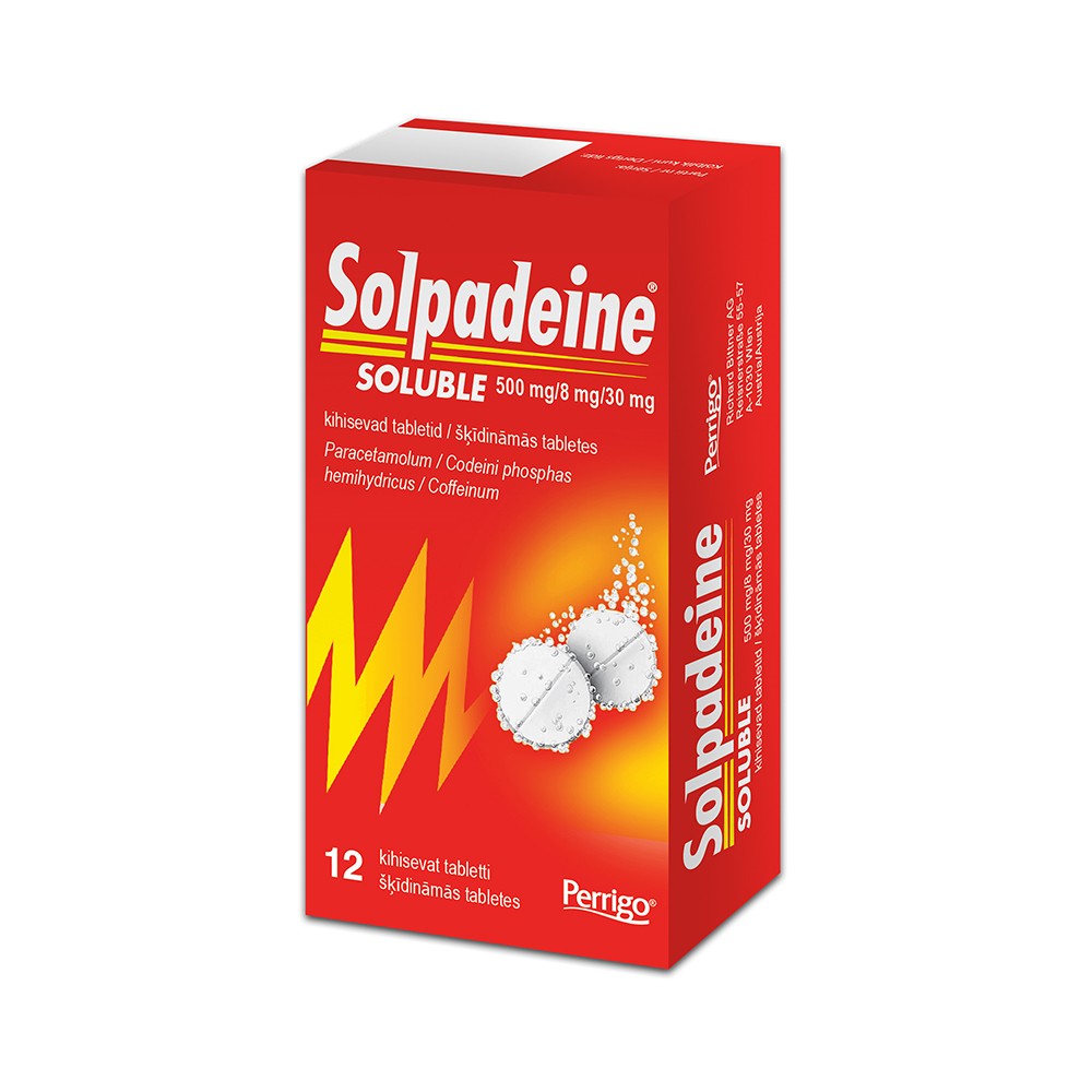 SOLPADEINE šķīstošās tabletes N12