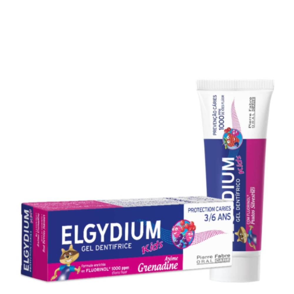 ELGYDIUM Kids zobu pasta ar ogu garšu 3-6 g. 50ml