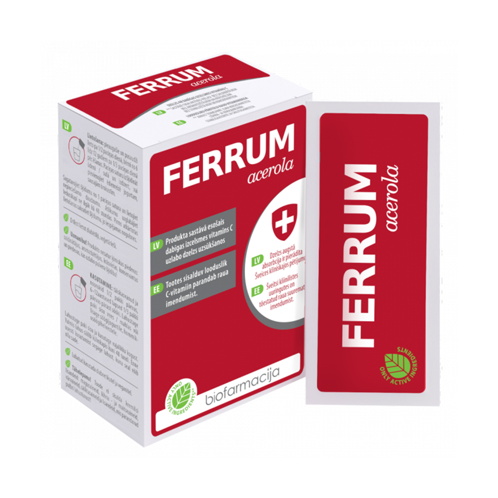 BIOFARMACIJA bioFERRUM Acerola pulveris N28
