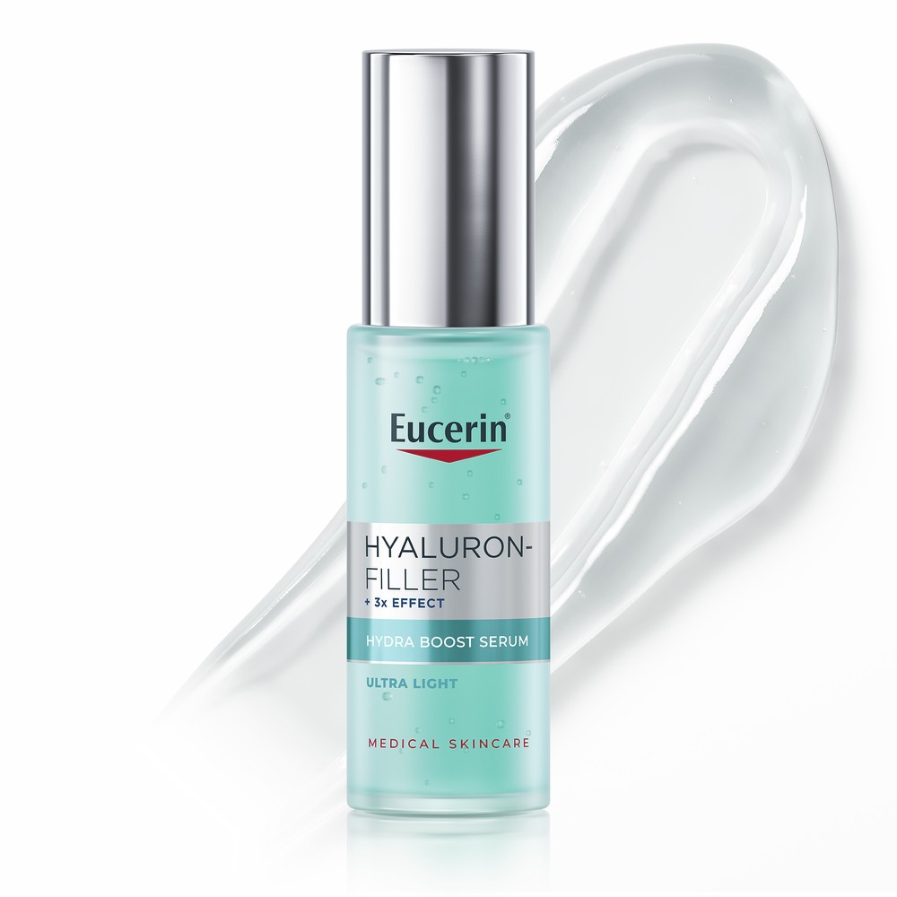 EUCERIN Hyaluron-Filler +3x Effect intensīvi mitrinošs serums ar hialuronskābi un glicerīnu 30 ml