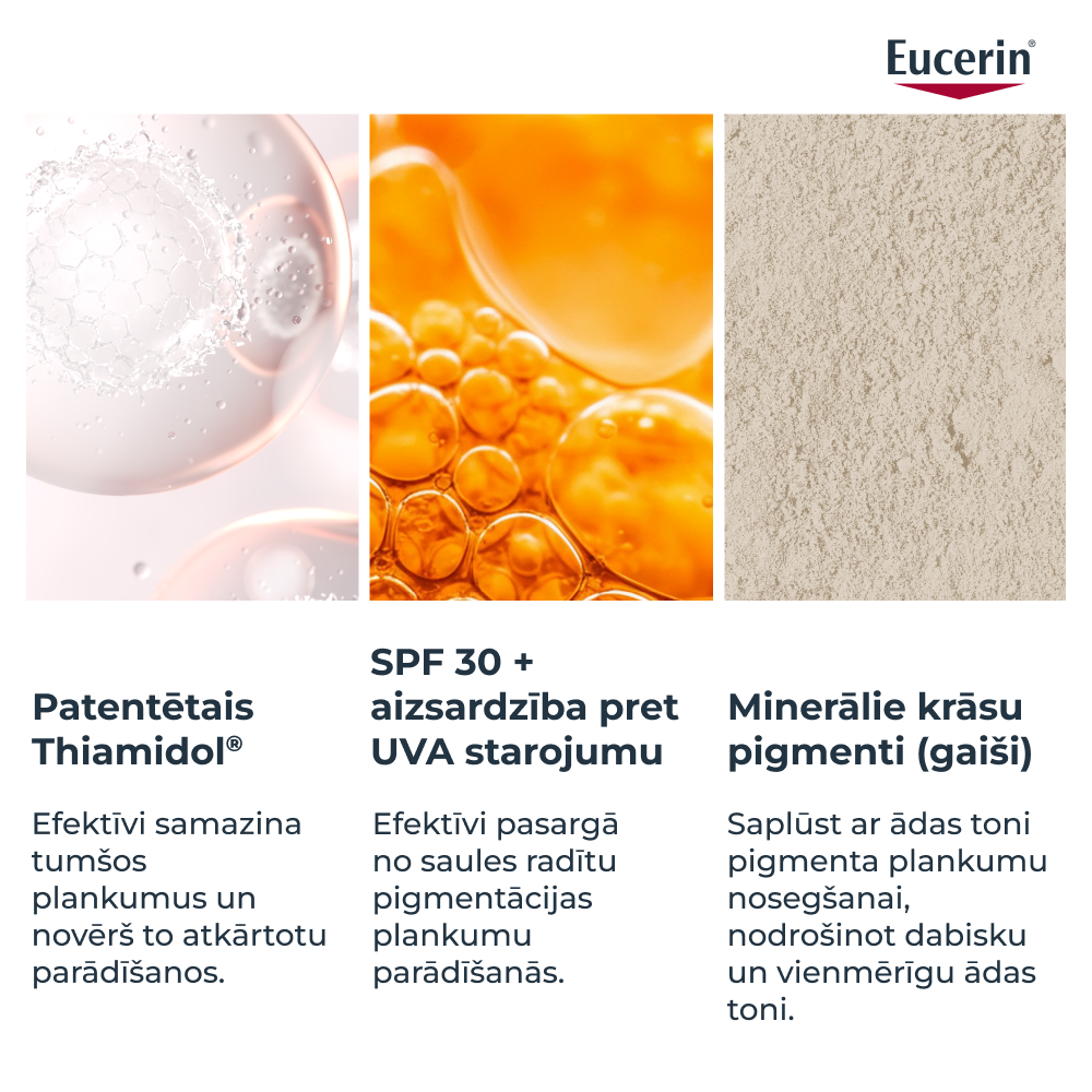 Eucerin Anti-Pigment tonējošais sejas krēms ar SPF 30 tumšo plankumu mazināšanai, gaišs tonis, 50 ml