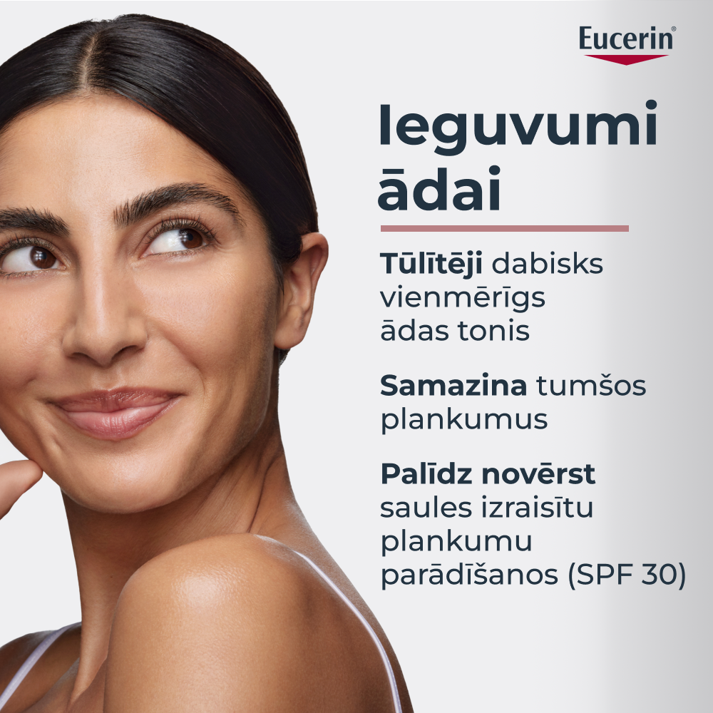 Eucerin Anti-Pigment tonējošais sejas krēms ar SPF 30 tumšo plankumu mazināšanai, gaišs tonis, 50 ml