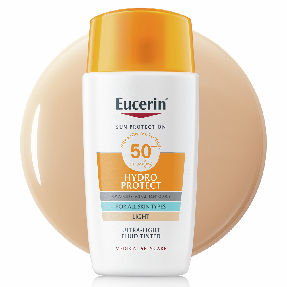 EUCERIN Sun SPF50+ tonējošs sejas aizsargfluīds 50ml