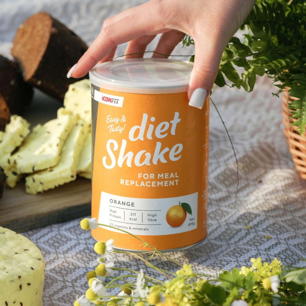 ICONFIT Diet Shake ar apelsīnu garšu, pulveris 495g