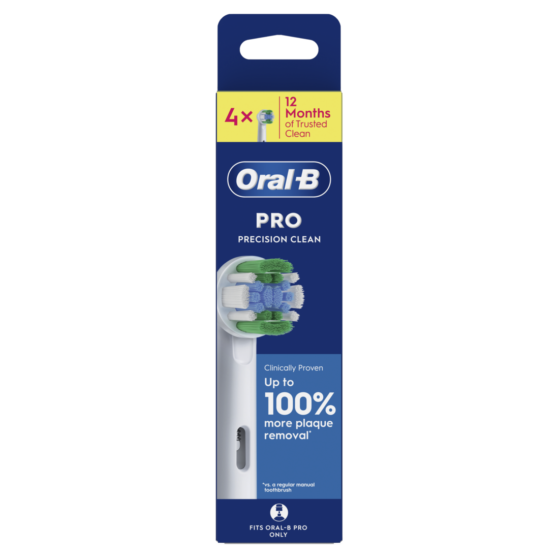 ORAL-B Precision Clean zobu birstes rezerves uzgaļi N4