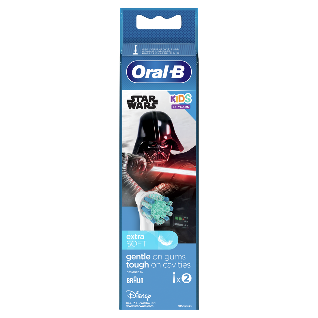 ORAL-B Kids Star Wars zobu birstes rezerves uzgaļi N2