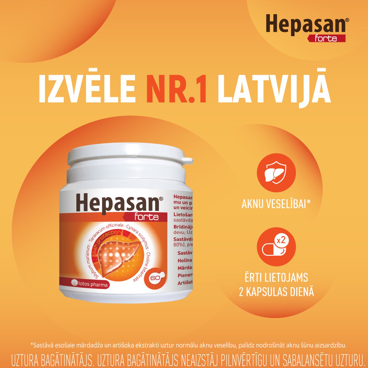 HEPASAN Forte kapsulas N60