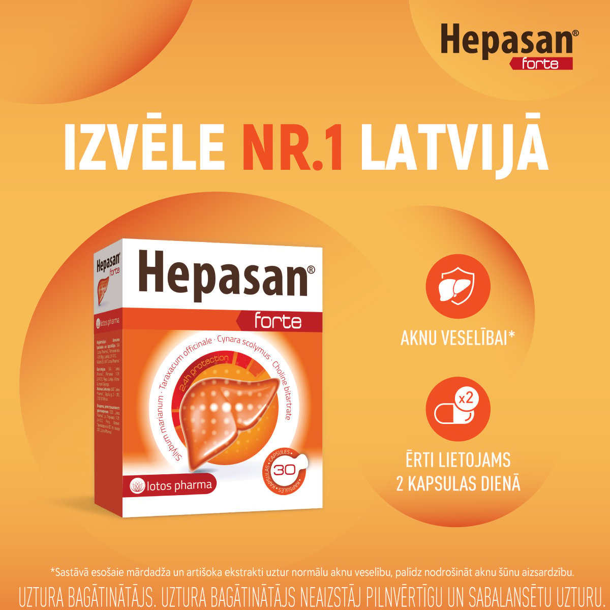 HEPASAN Forte kapsulas N30