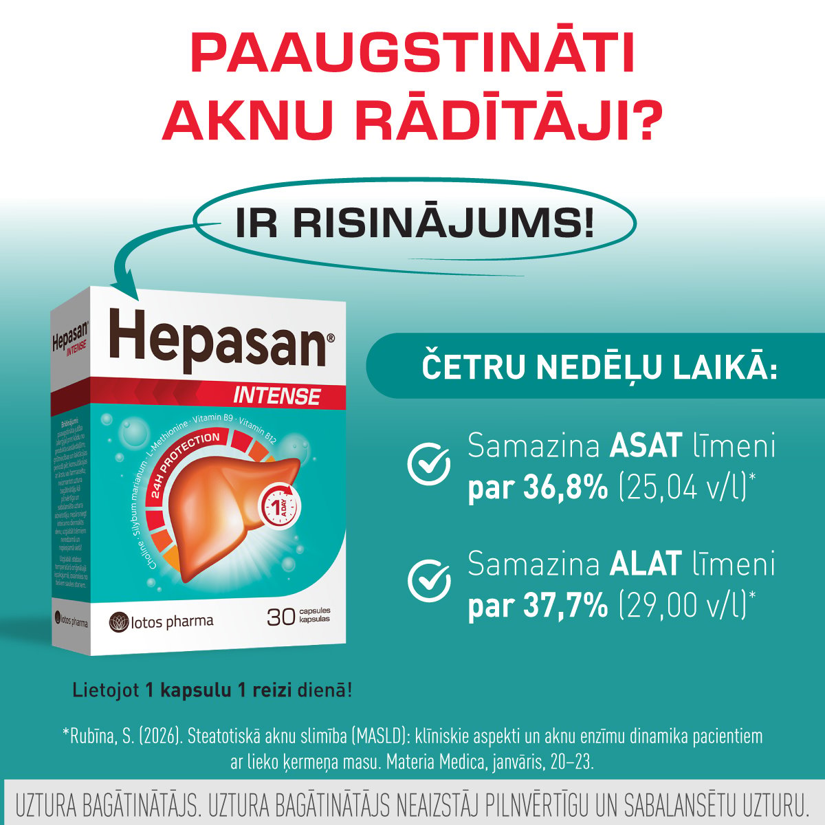 HEPASAN Intense kapsulas N30