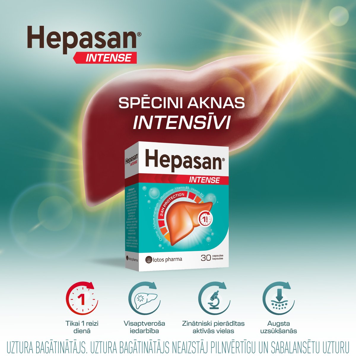 HEPASAN Intense kapsulas N30