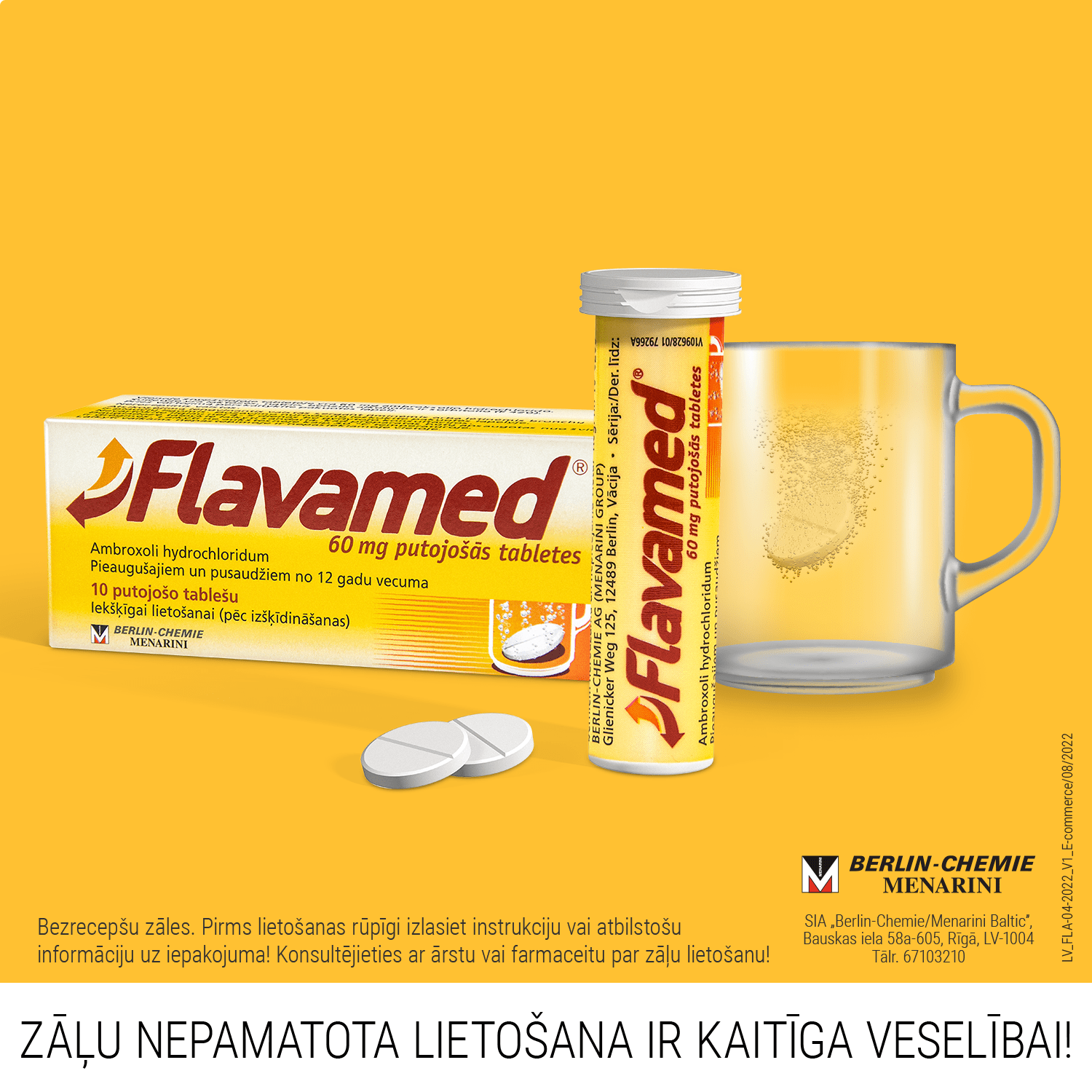 FLAVAMED 60mg putojošās tabletes N10