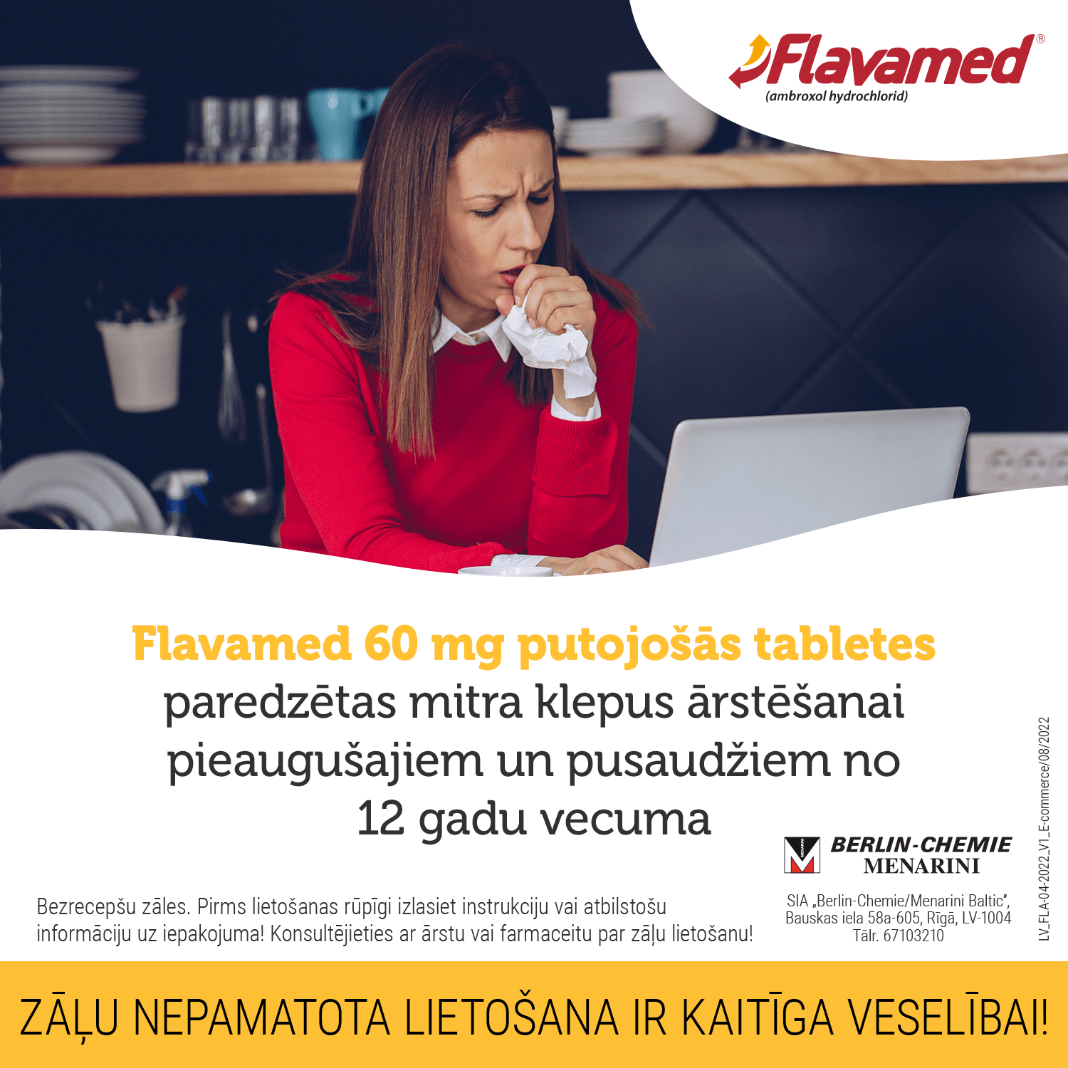 FLAVAMED 60mg putojošās tabletes N10