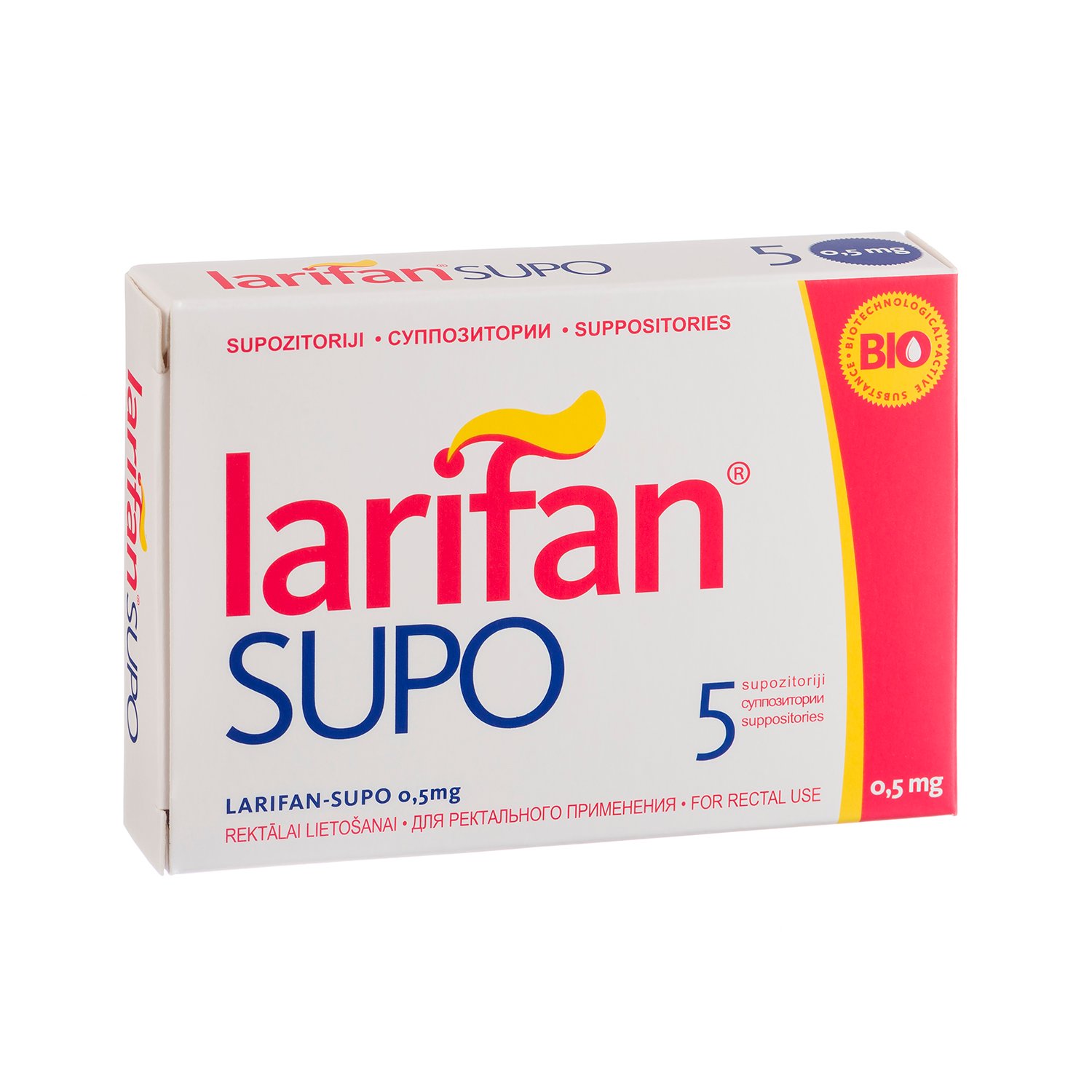 Larifan Supo 0.5mg supozitoriji N5