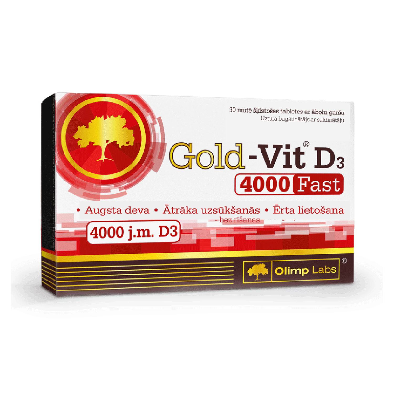 OLIMPLABS Gold-Vit D3 Fast 4000SV tabletes N30