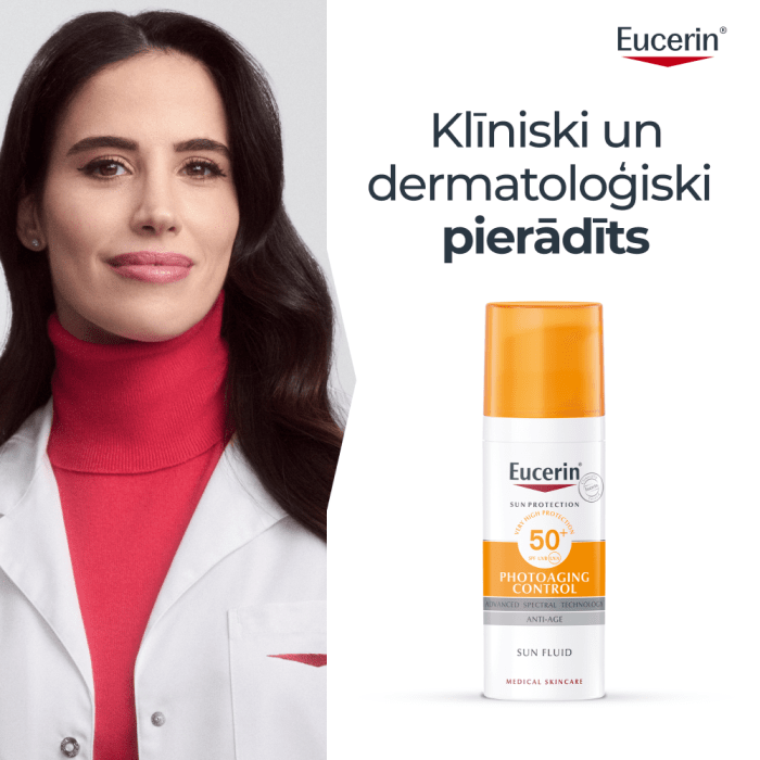 EUCERIN Sun Photoaging Control SPF50 sauļošanās fluīds pret fotonovecošanos 50ml