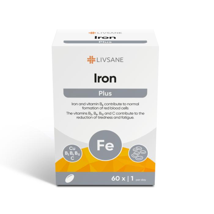 LIVSANE Iron Plus tabletes N60