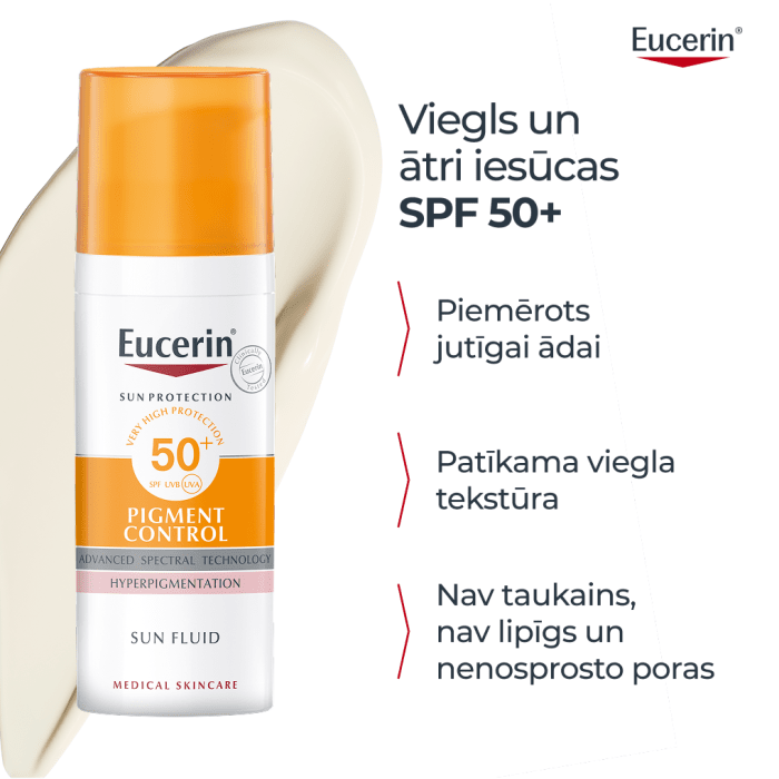 EUCERIN Sun Pigment Control SPF50+ krēms 50 ml