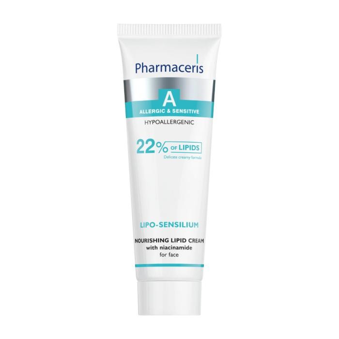 PHARMACERIS A Lipo-Sensilium barojošs 22% lipīdu sejas krēms ar niacinamīdu 50 ml