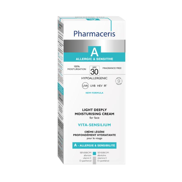 PHARMACERIS A Vita-Sensilium SPF30 viegls, dziļi mitrinošs sejas krēms 50 ml