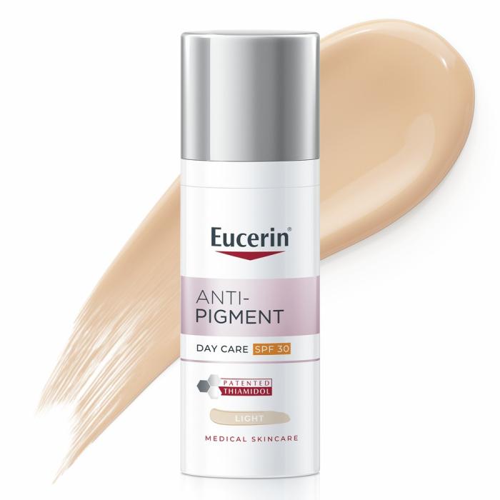 Eucerin Anti-Pigment tonējošais sejas krēms ar SPF 30 tumšo plankumu mazināšanai, gaišs tonis, 50 ml