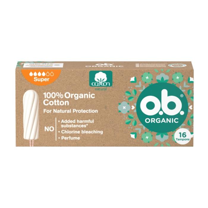 O.B. Organic Super higiēniskie tamponi N16