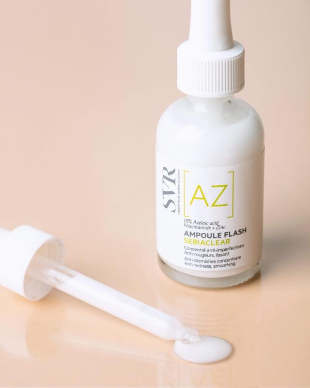 SVR Sebiaclear Ampoule [AZ] Flash koncentrēts sejas serums ar azelaīnskābi 30 ml