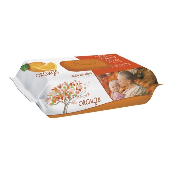 SLEEPY Orange mitrās salvetes N120