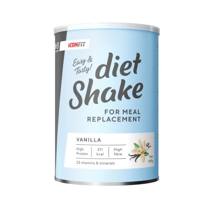 ICONFIT Diet Shake ar vaniļas garšu, pulveris 495 g