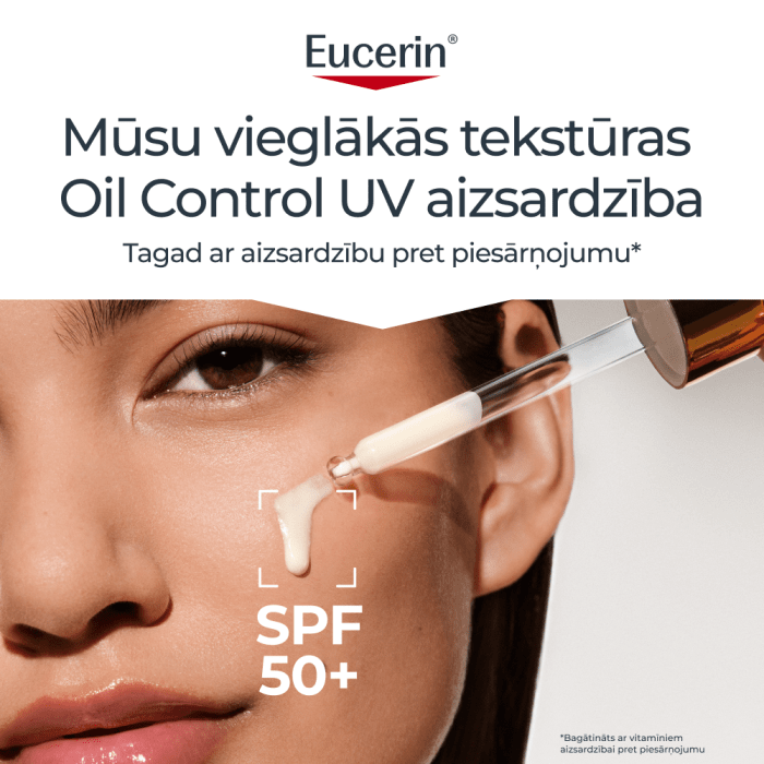 EUCERIN Sun Oil Control SPF 50+ īpaši viegls ikdienas serums 30ml