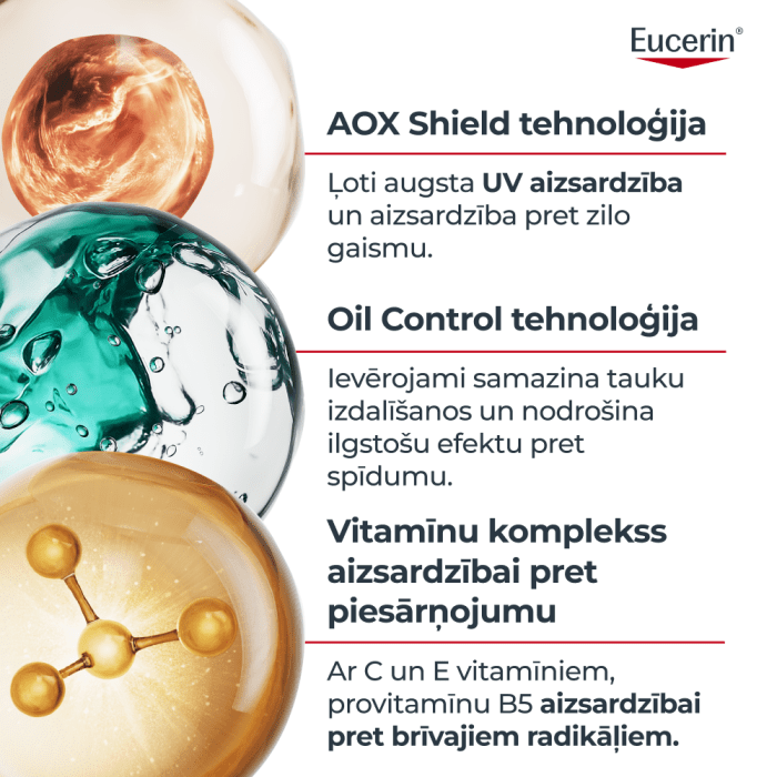 EUCERIN Sun Oil Control SPF 50+ īpaši viegls ikdienas serums 30ml