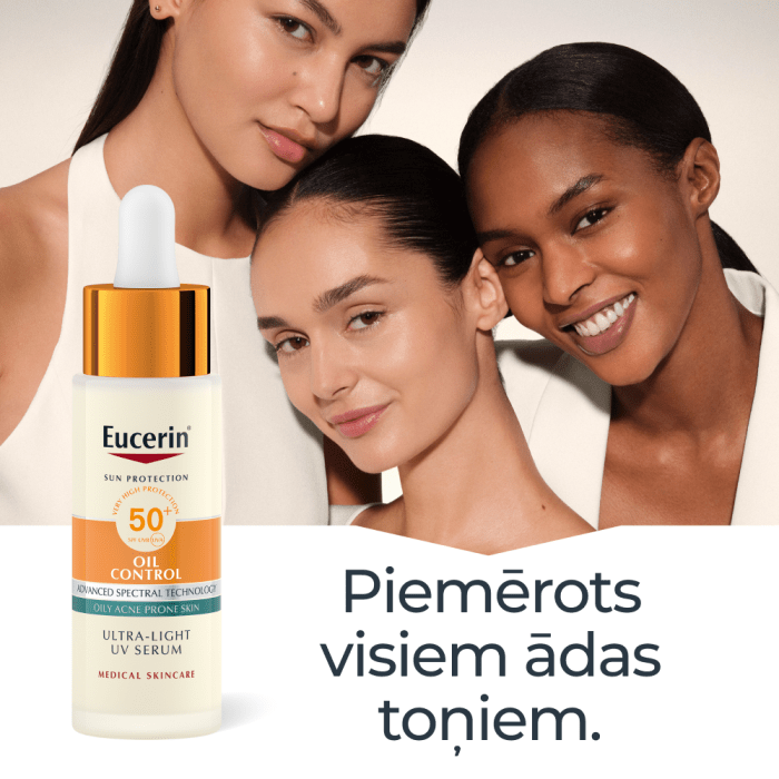EUCERIN Sun Oil Control SPF 50+ īpaši viegls ikdienas serums 30ml
