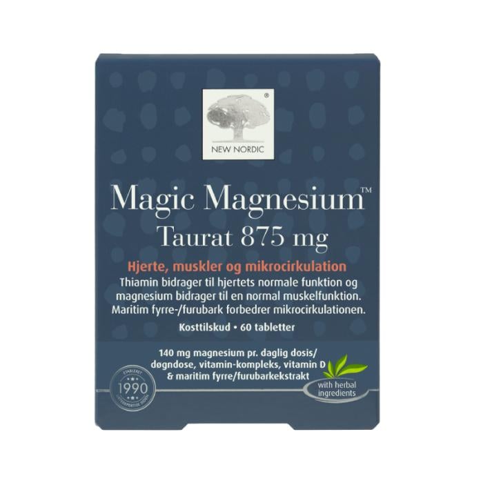 NEW NORDIC Magic Magnesium Taurat 875mg tabletes N60