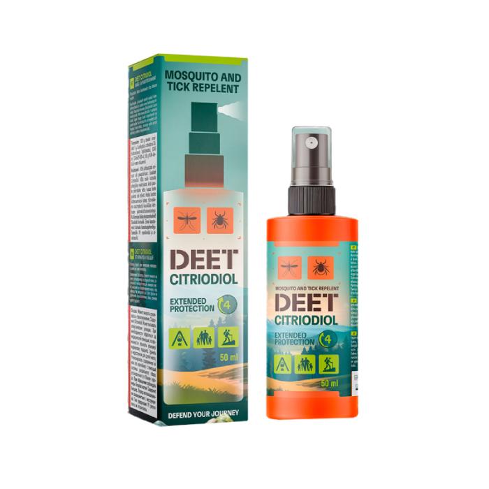 DEET + Citriodiol līdzeklis pret odiem un ērcēm 50ml
