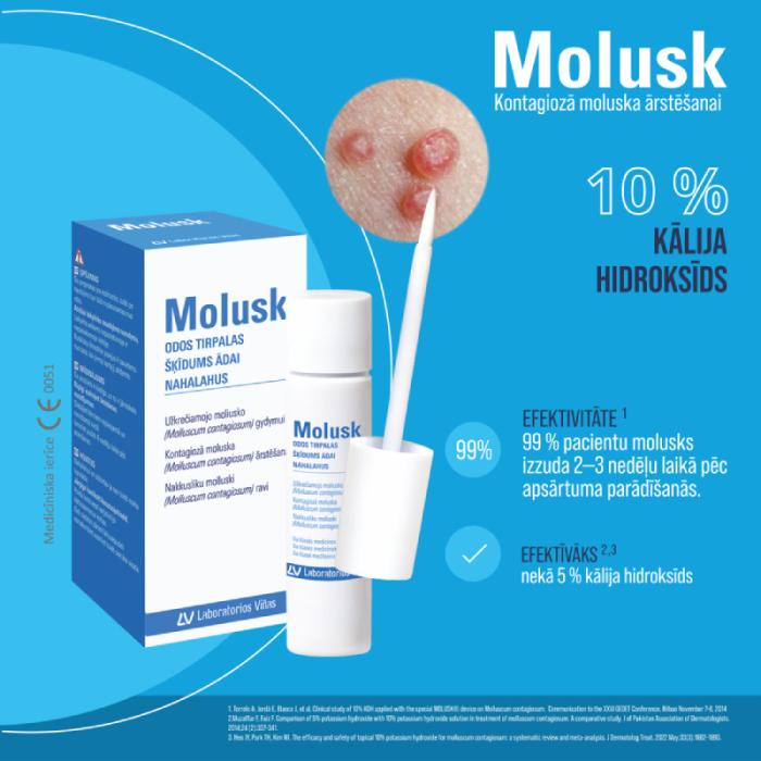 MOLUSK 10% ādas šķīdums 3 g