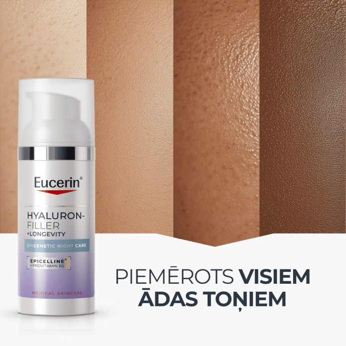 EUCERIN Hyaluron-Filler + Longevity Epigenetic nakts krēms 50 ml