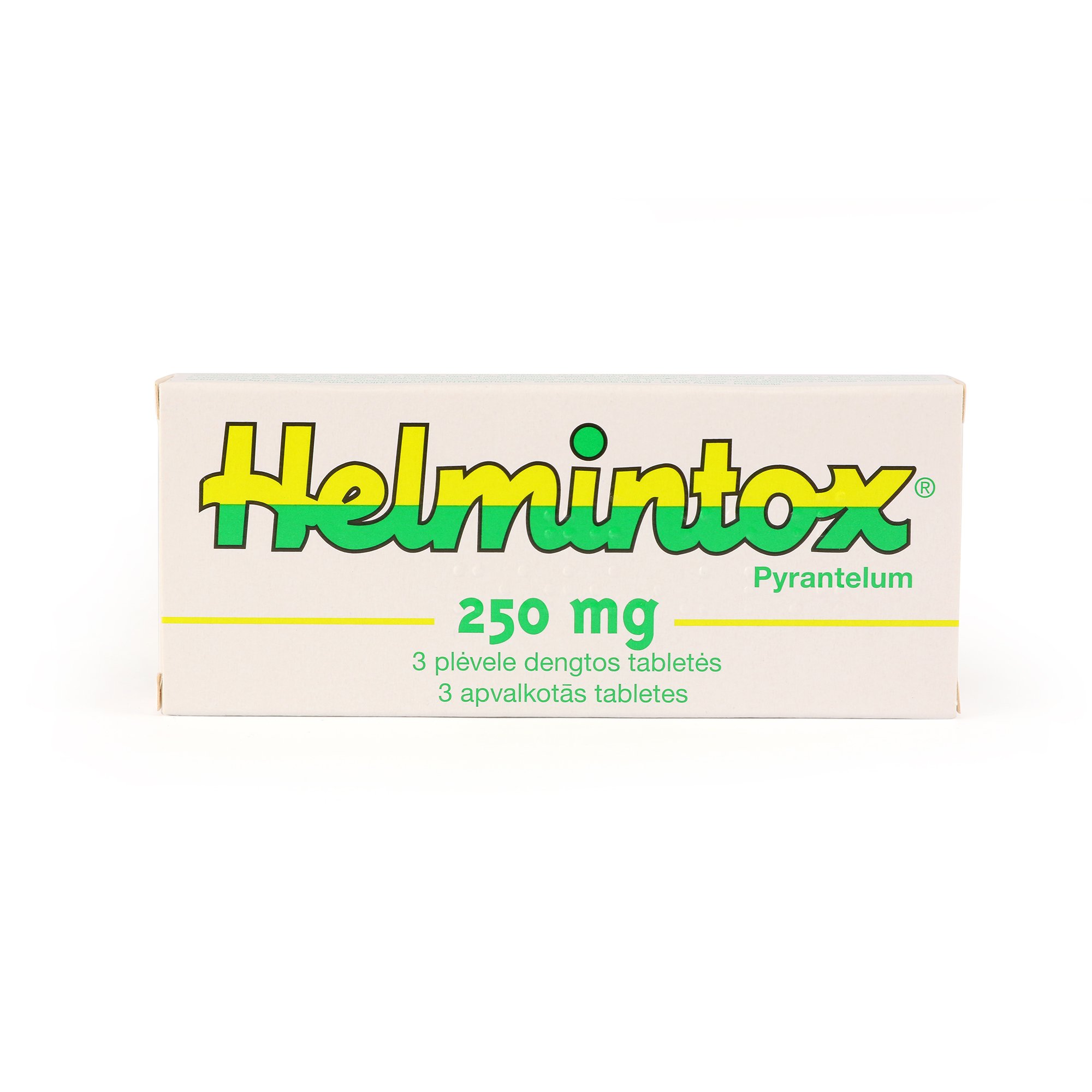 HELMINTOX 250mg apvalkotās tabletes N3