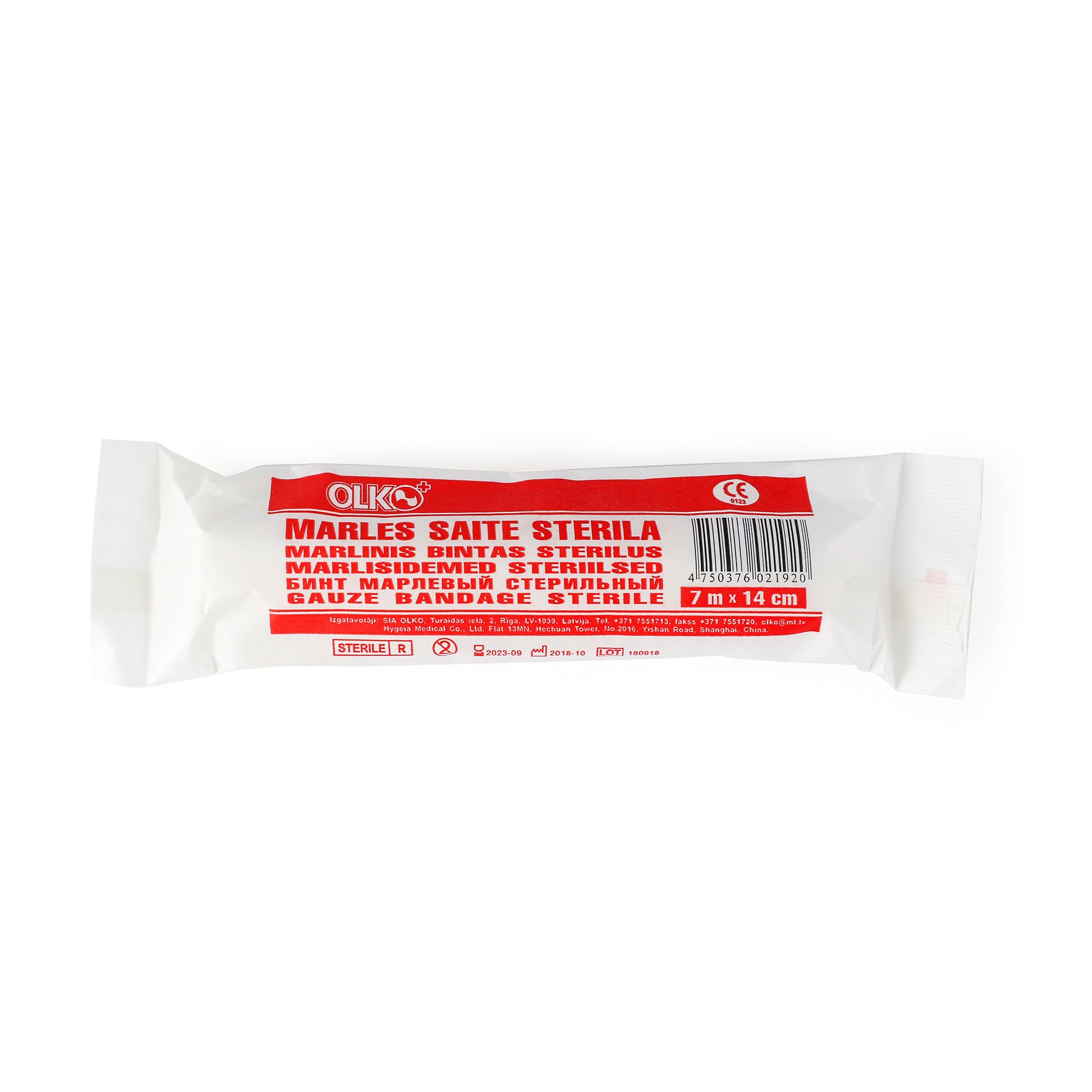 OLKO Sterila marles saite 14 cm x 7m