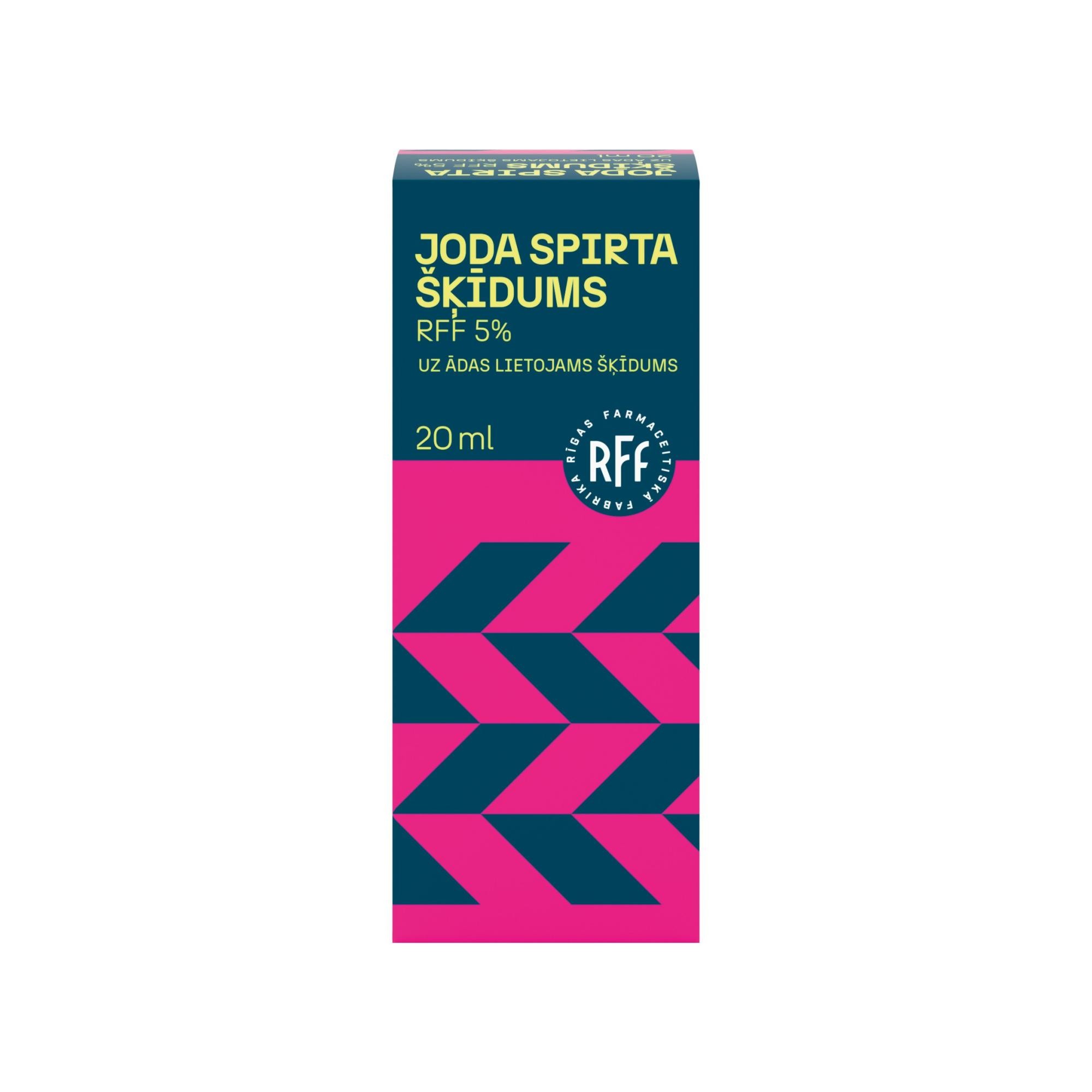 RFF Joda spirta šķīdums 5% 20 ml (tikai ārīgai lietošanai)