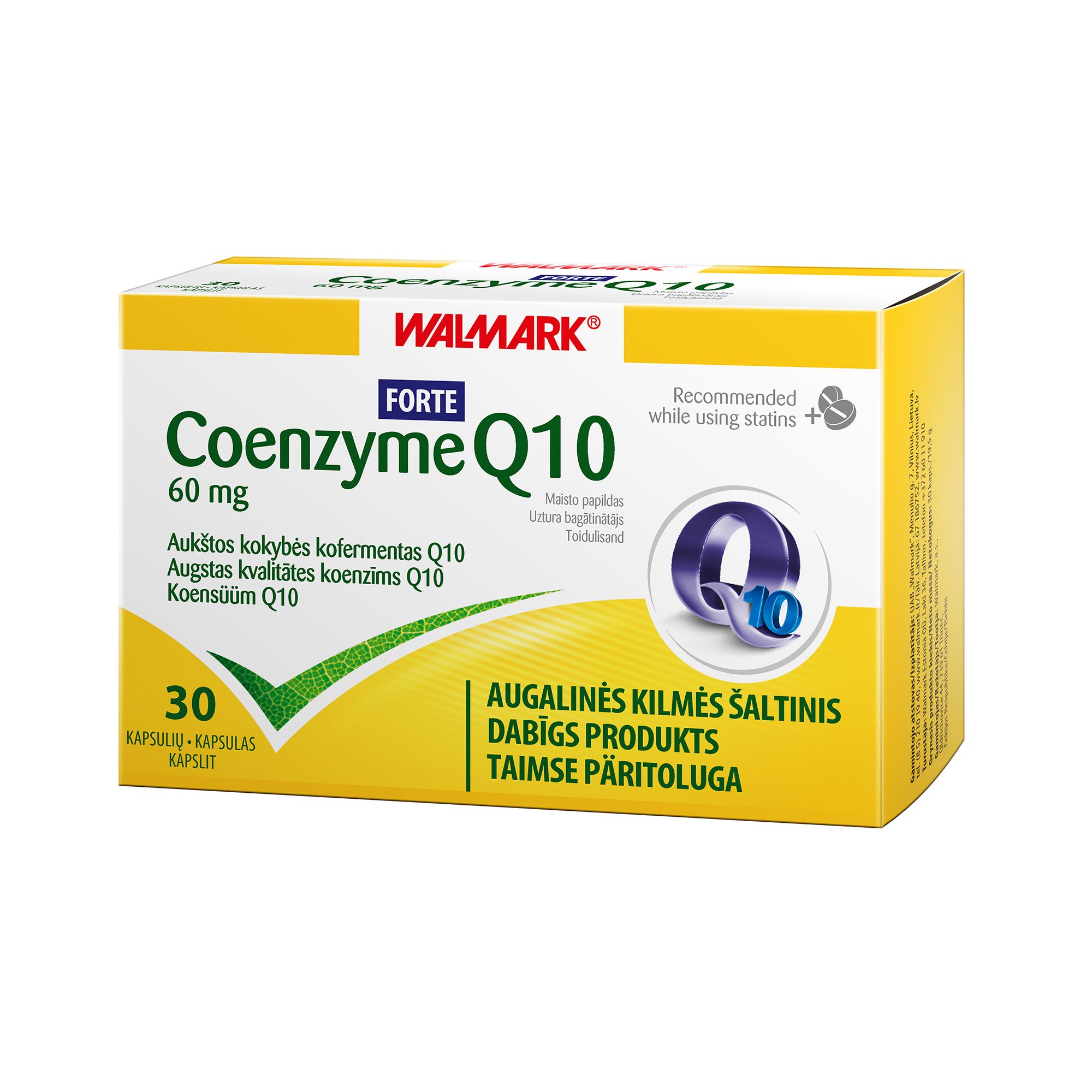 WALMARK COENZYME Q10 FORTE 60mg kapsulas N30