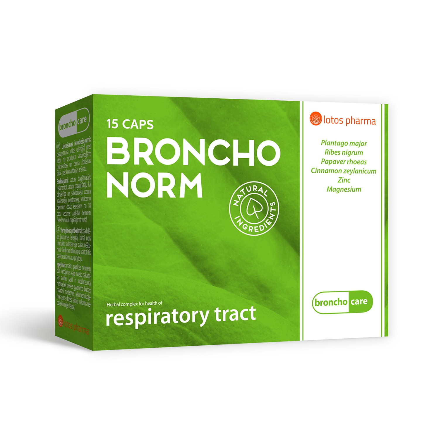 BRONCHONORM kapsulas N15