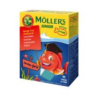 Möller’s Omega- 3 JUNIOR (zemeņu garša) zivju eļļas želejas zivtiņas N45