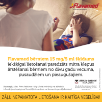 FLAVAMED sīrups bērniem 15mg/5 ml 100 ml 