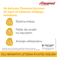 FLAVAMED sīrups bērniem 15mg/5 ml 100 ml 