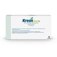 KREON 10 000 V zarnās šķīstošās cietās kapsulas N20