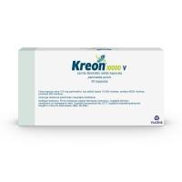 KREON 10 000 V zarnās šķīstošās cietās kapsulas N20