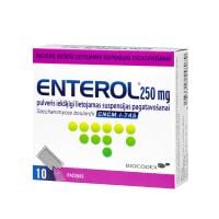 ENTEROL 250 mg pulveris iekšķīgi lietojamas suspensijas pagatavošanai N10